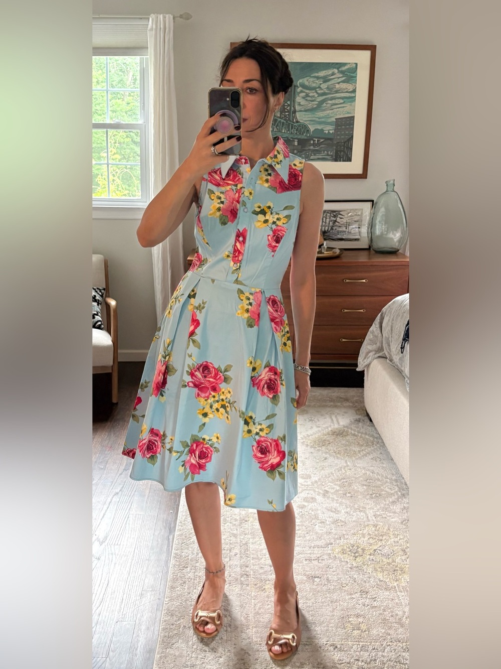 Eva Rose Blue floral dress